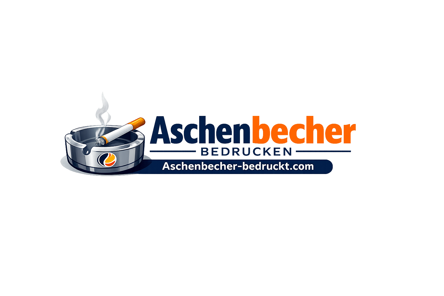 Aschenbecher mit Logo bedrucken