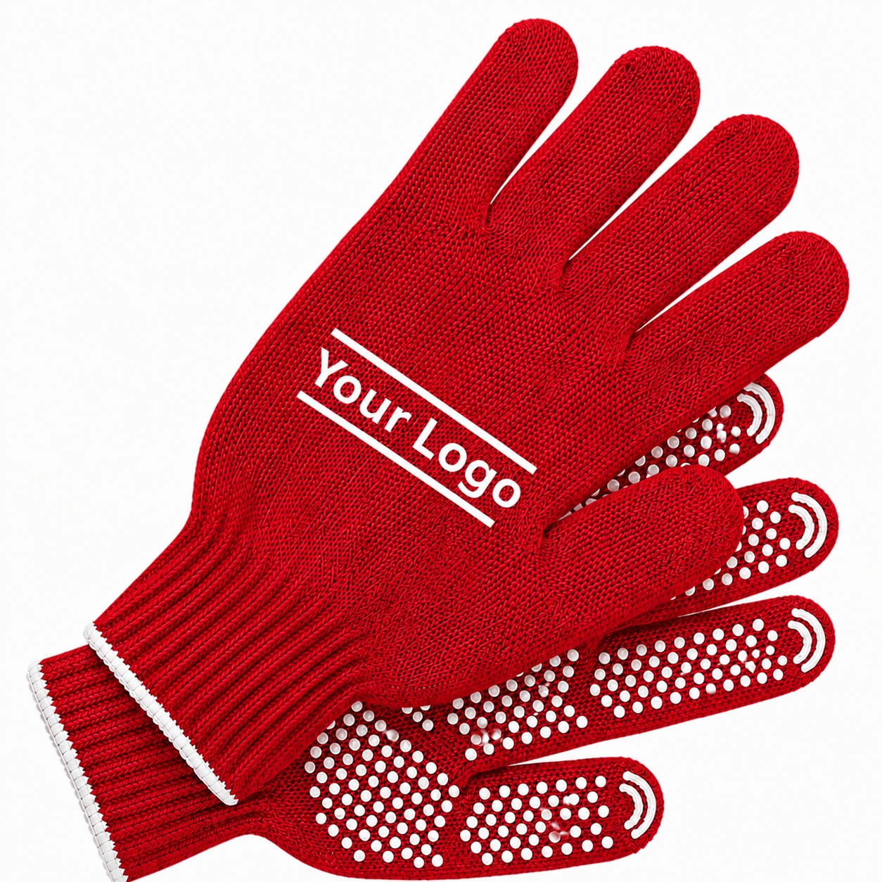 Noppenhandschuhe mit Logo günstig bestellen - Arbeitshandschuhe mit eigenem Logo