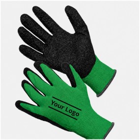 Nitrilschaum Montagehandschuhe mit Logo bedrucken – rut...